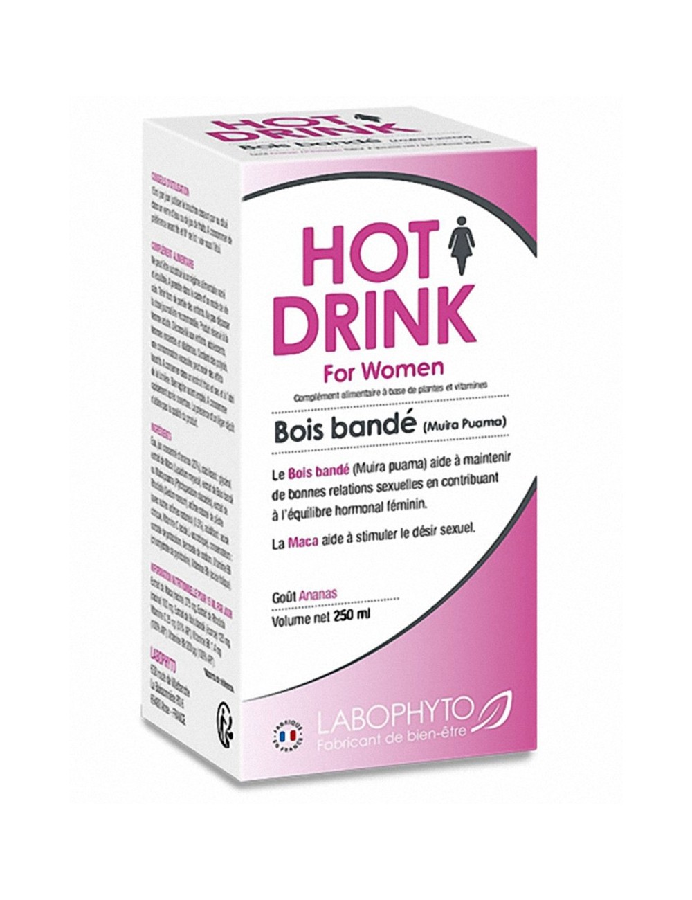 HOT DRINK Femme bois bandé 250 ml