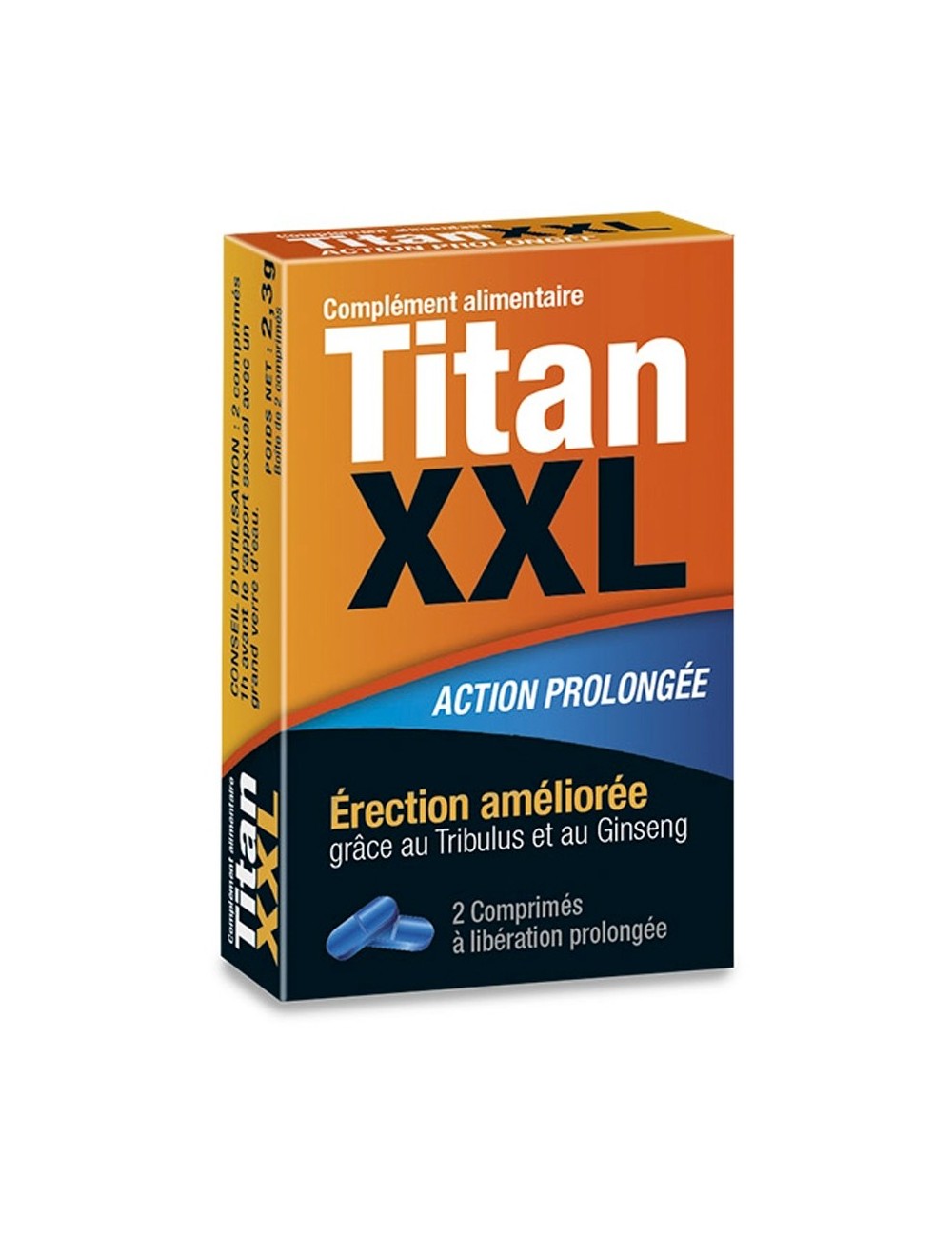 Titan XXL 2 comprimés - stimulant sexuel