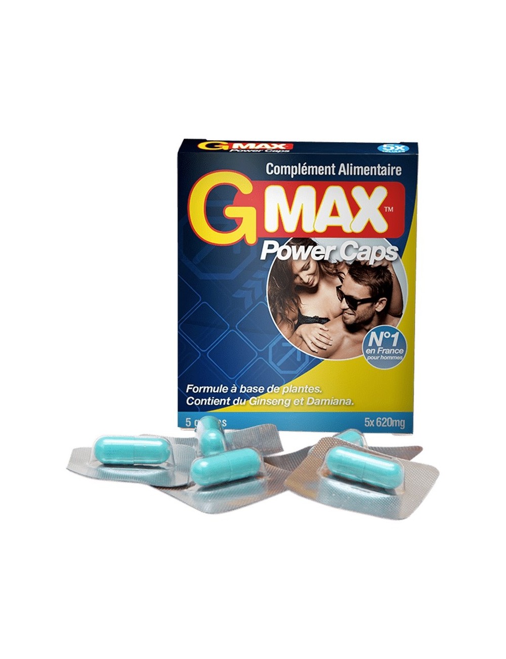 G-Max Power Caps Homme 5 gélules G-Max Power Caps Homme 5 gélules