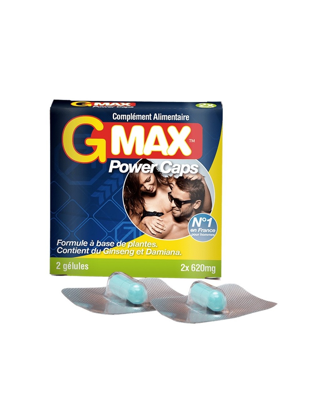 G-Max Power Caps Homme 2 gélules G-Max Power Caps Homme 2 gélules
