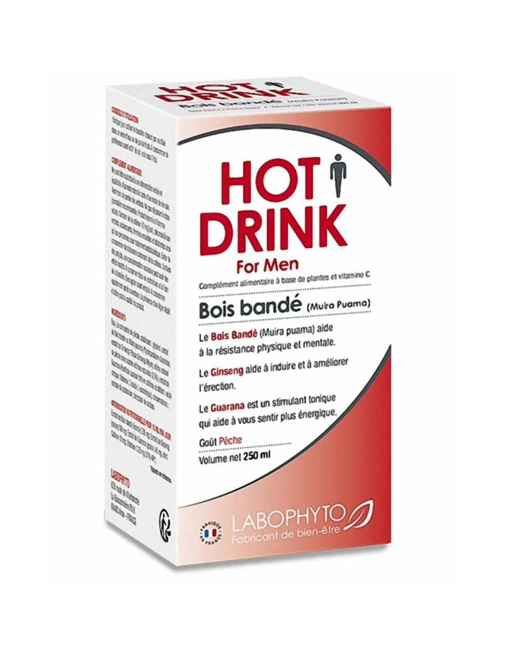 HOT DRINK Homme bois bandé 250 ml HOT DRINK Homme bois bandé 250 ml