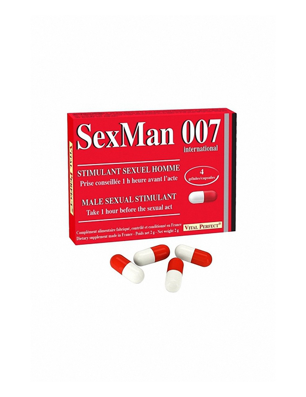 Aphrodisiaque SexMan 007 4 gélules