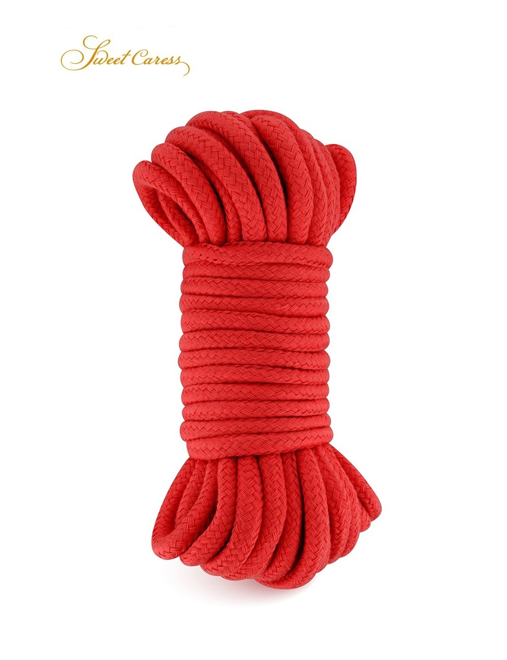 Corde de bondage rouge 10m - Sweet Caress