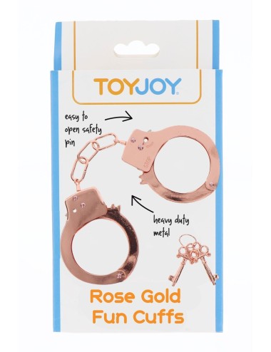 Menottes métal rose gold - Toy Joy