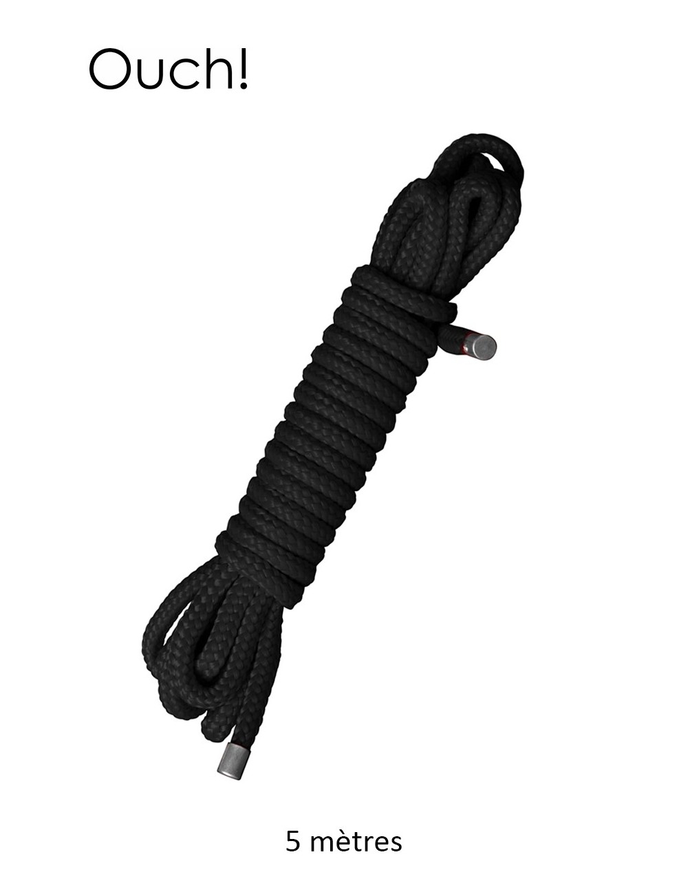 Corde de bondage Japonais 5m noire - Ouch Corde de bondage Japonais 5m noire - Ouch