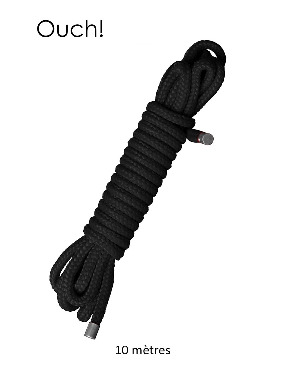 Corde de bondage Japonais 10m noire - Ouch