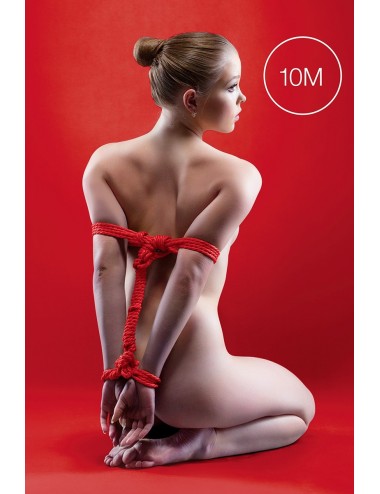 Corde de bondage Japonais 10m rouge - Ouch