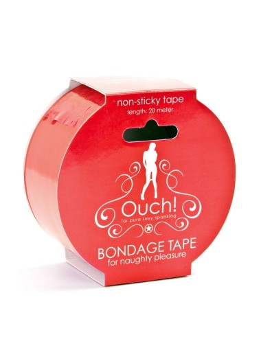 Ruban de bondage 20 m - rouge