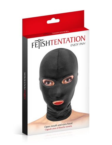 Cagoule BDSM 3 ouvertures - Fetish Tentation