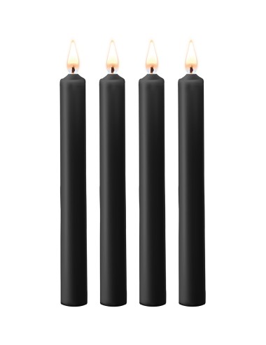 4 bougies SM noires Large - Ouch!