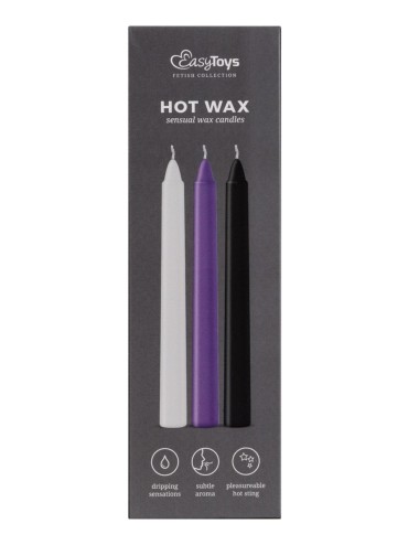 3 Bougies sensuelles Hot Wax