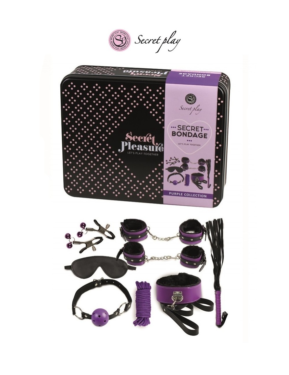Kit BDSM 8 pièces - violet