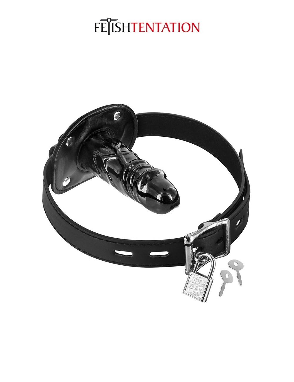 Bâillon avec gode interne - Fetish Tentation Bâillon avec gode interne - Fetish Tentation