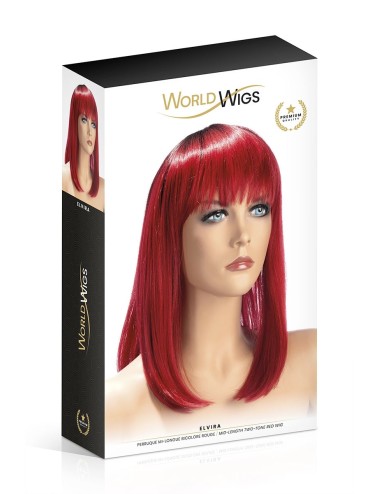 Perruque Elvira rouge - World Wigs