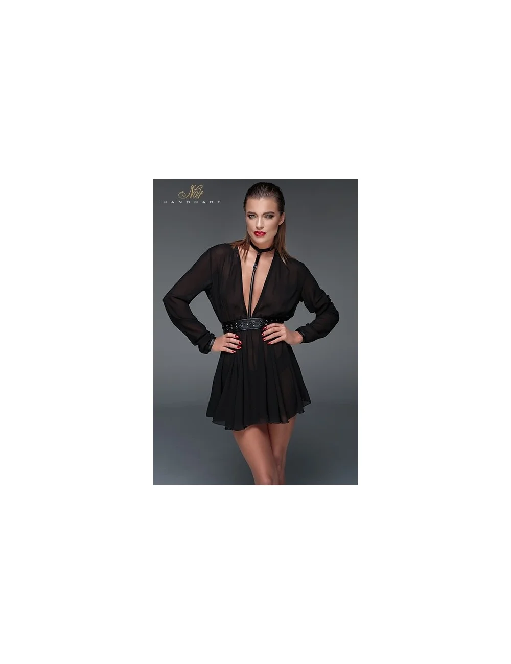 Minirobe choker en mousseline F150 Minirobe choker en mousseline F150