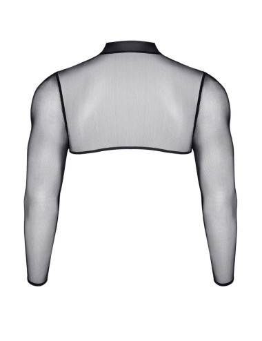 Crop top tulle noir transparent - Regnes