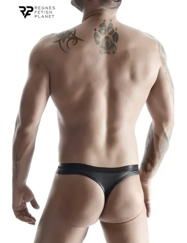 String wetlook noir - Regnes