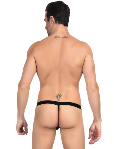 String homme noir résille