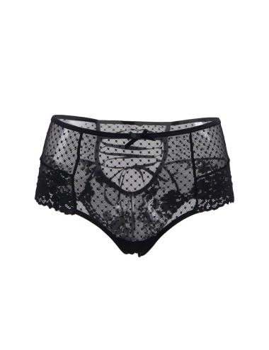 Tanga sexy noir à laçage