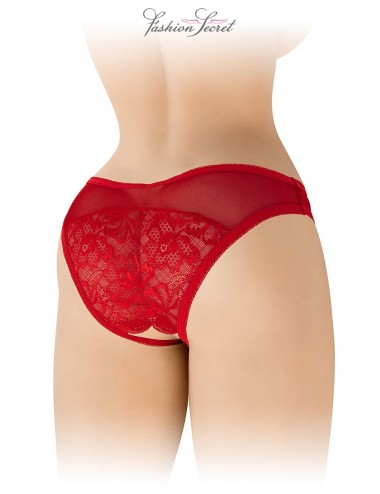 Tanga rouge ouvert Ava - Fashion Secret