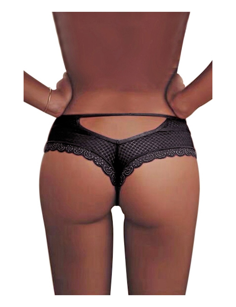 Tanga noir dentelle - Paris Hollywood Tanga noir dentelle - Paris Hollywood