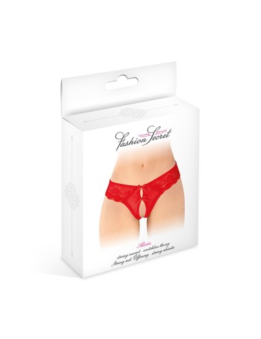 String ouvert Alicia rouge - Fashion Secret