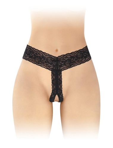 String ouvert Anita noir - Fashion Secret