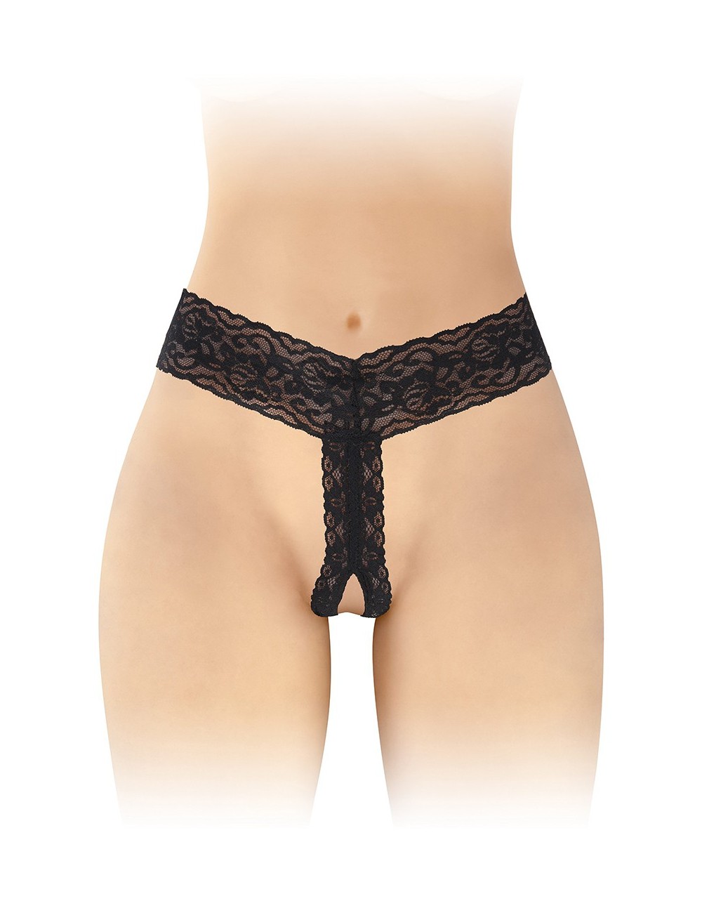 String ouvert Anita noir - Fashion Secret