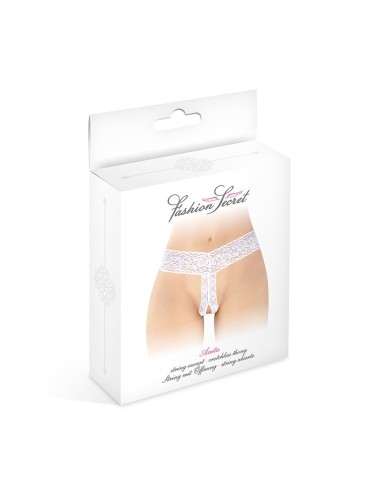 String ouvert Anita blanc - Fashion Secret