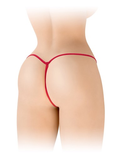 String ficelle ouvert Sandra rouge - Fashion Secret