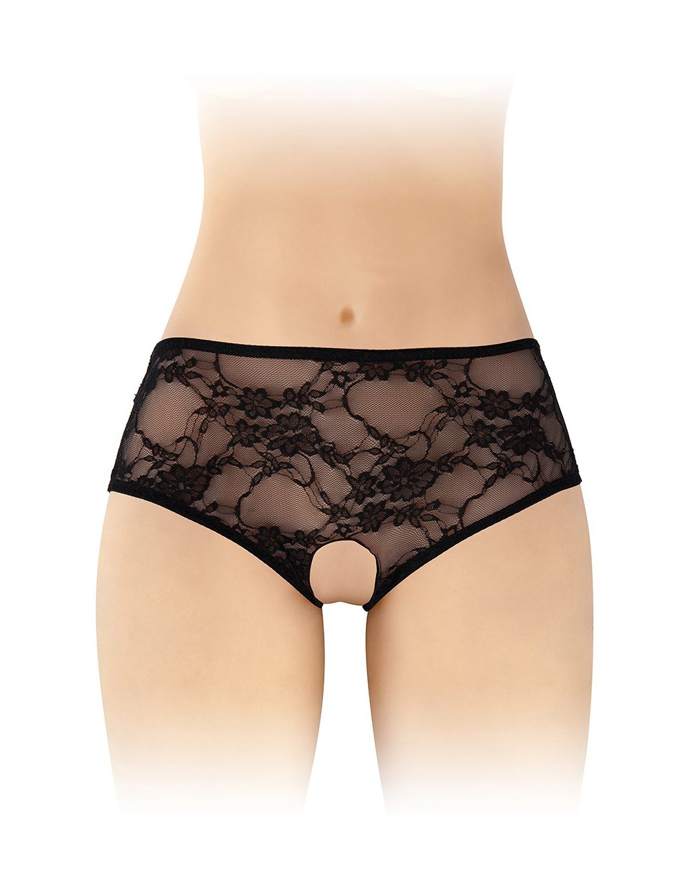 Culotte ouverte noire Amanda - Fashion Secret