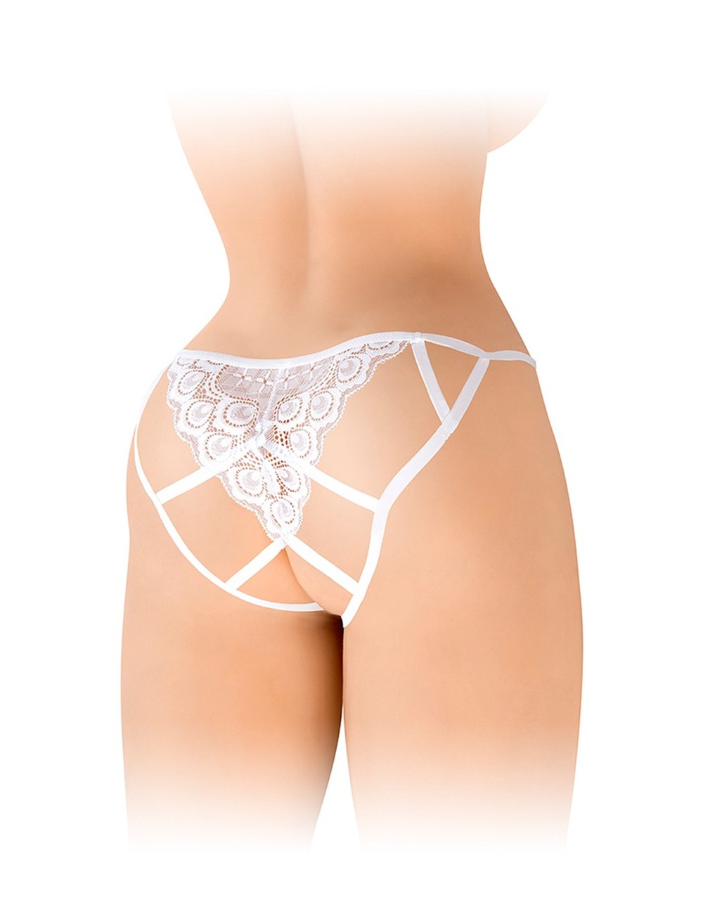 Culotte ouverte Zoé blanche - Fashion Secret Culotte ouverte Zoé blanche - Fashion Secret