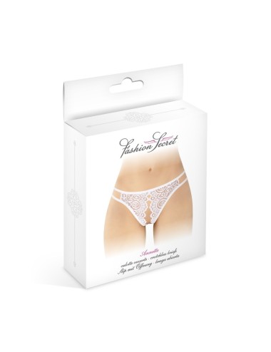 Culotte blanche ouverte Annette - Fashion Secret