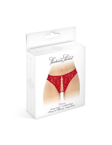 String rouge ouvert Victoria - Fashion Secret