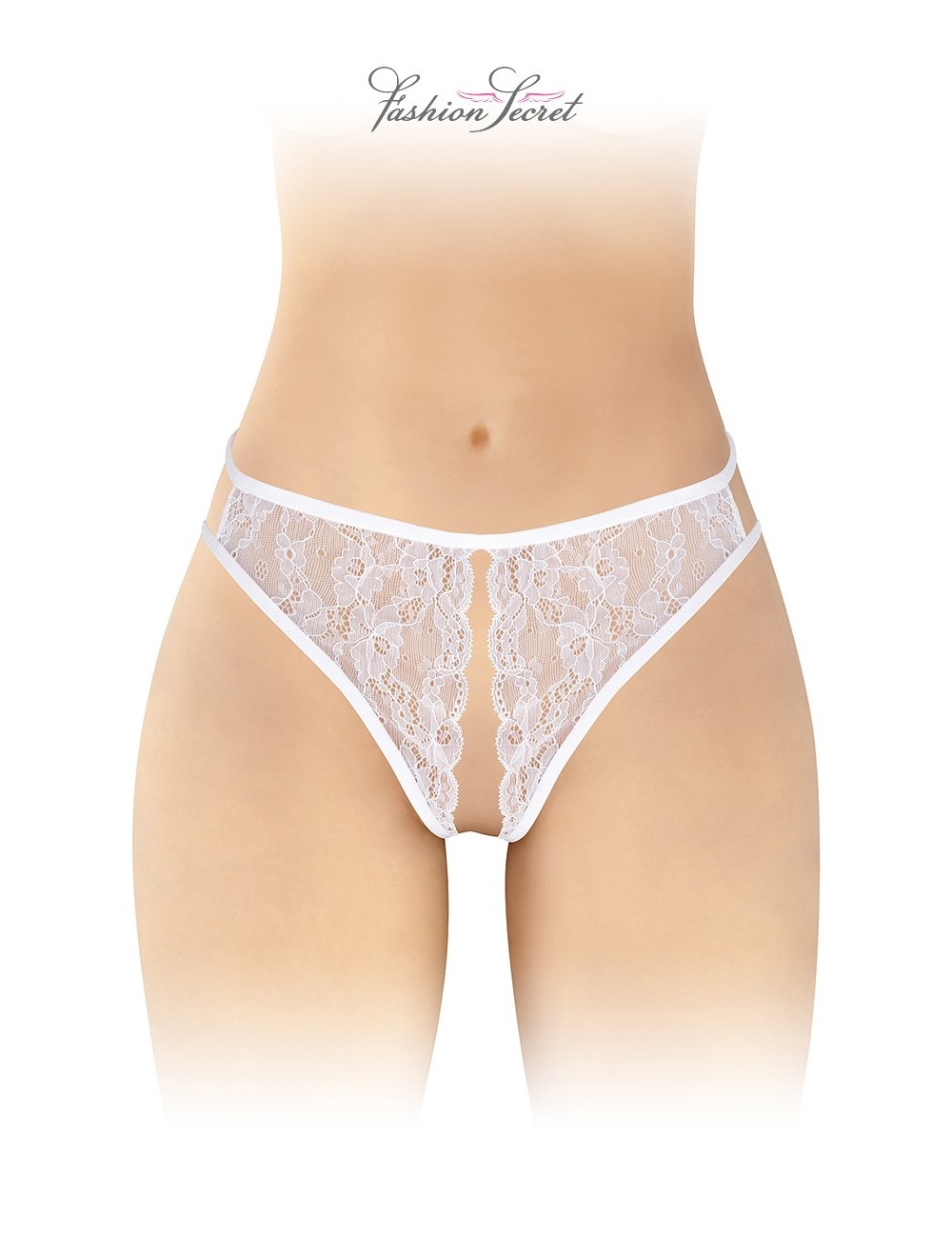 String blanc ouvert Victoria - Fashion Secret