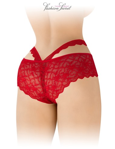 Culotte ouverte rouge Marie - Fashion Secret