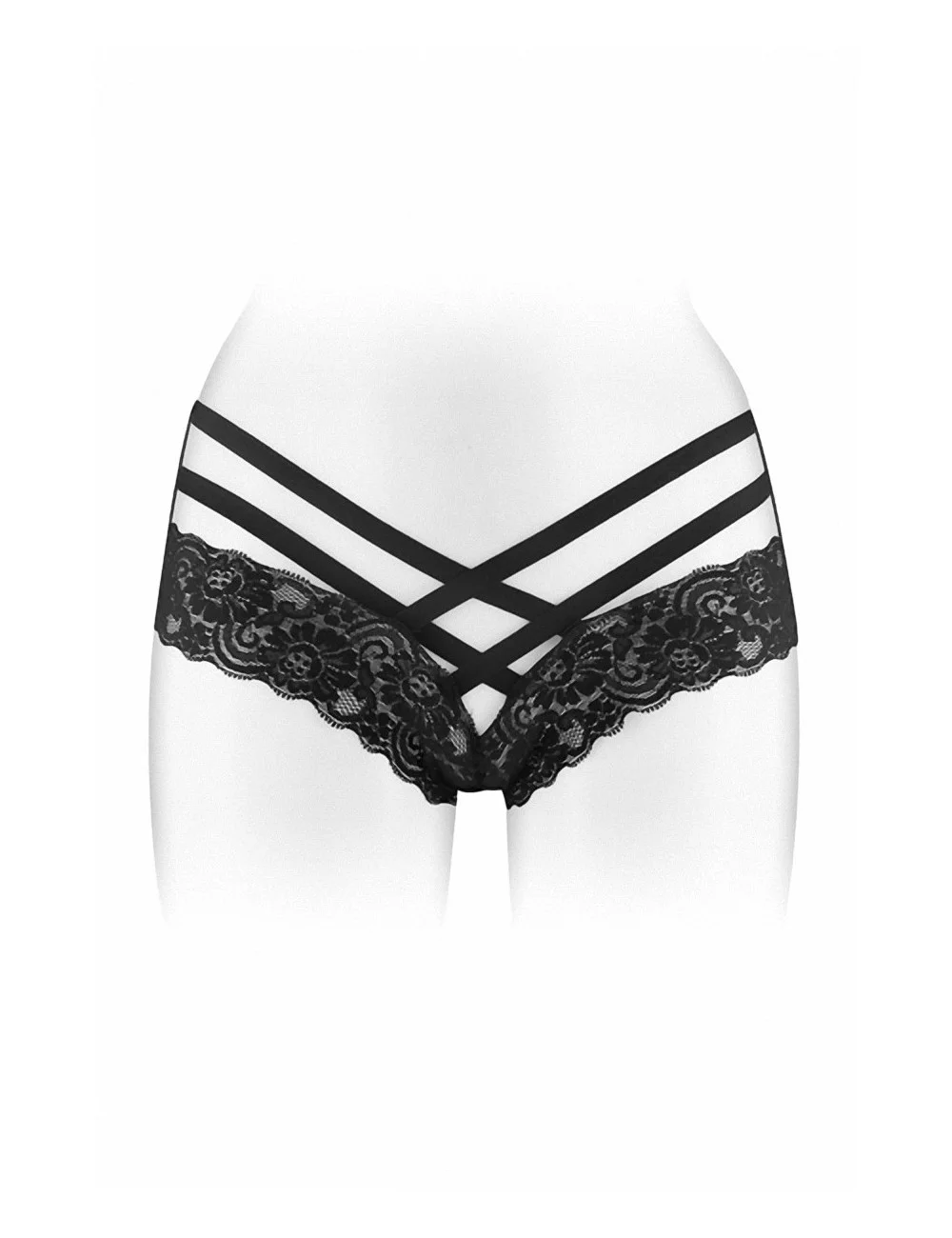 Tanga ouvert Anne - noir Tanga ouvert Anne - noir
