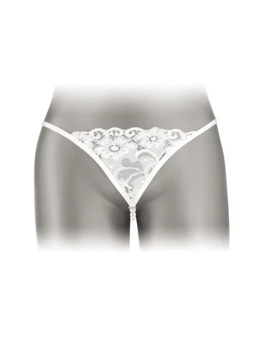 String avec perles Venusina - blanc