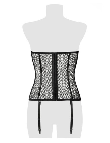 Corset bustier à jarretelles - Grey Velvet