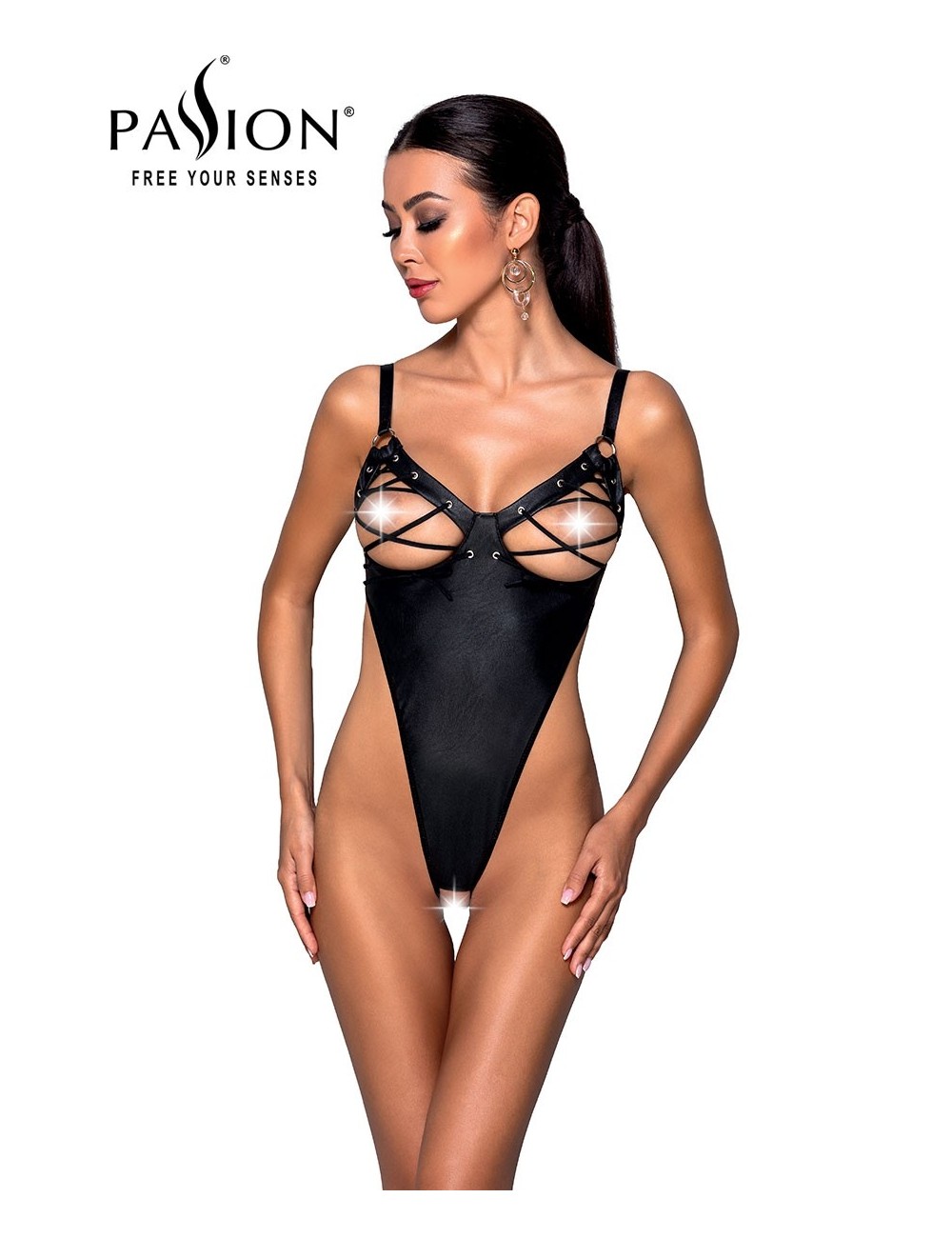 Body ouvert lacé Céline - Passion Body ouvert lacé Céline - Passion
