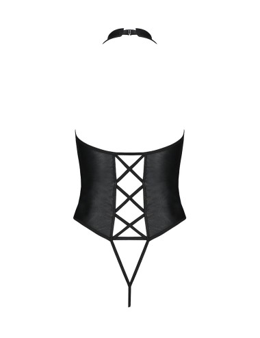 Body ouvert faux cuir Nancy - Passion