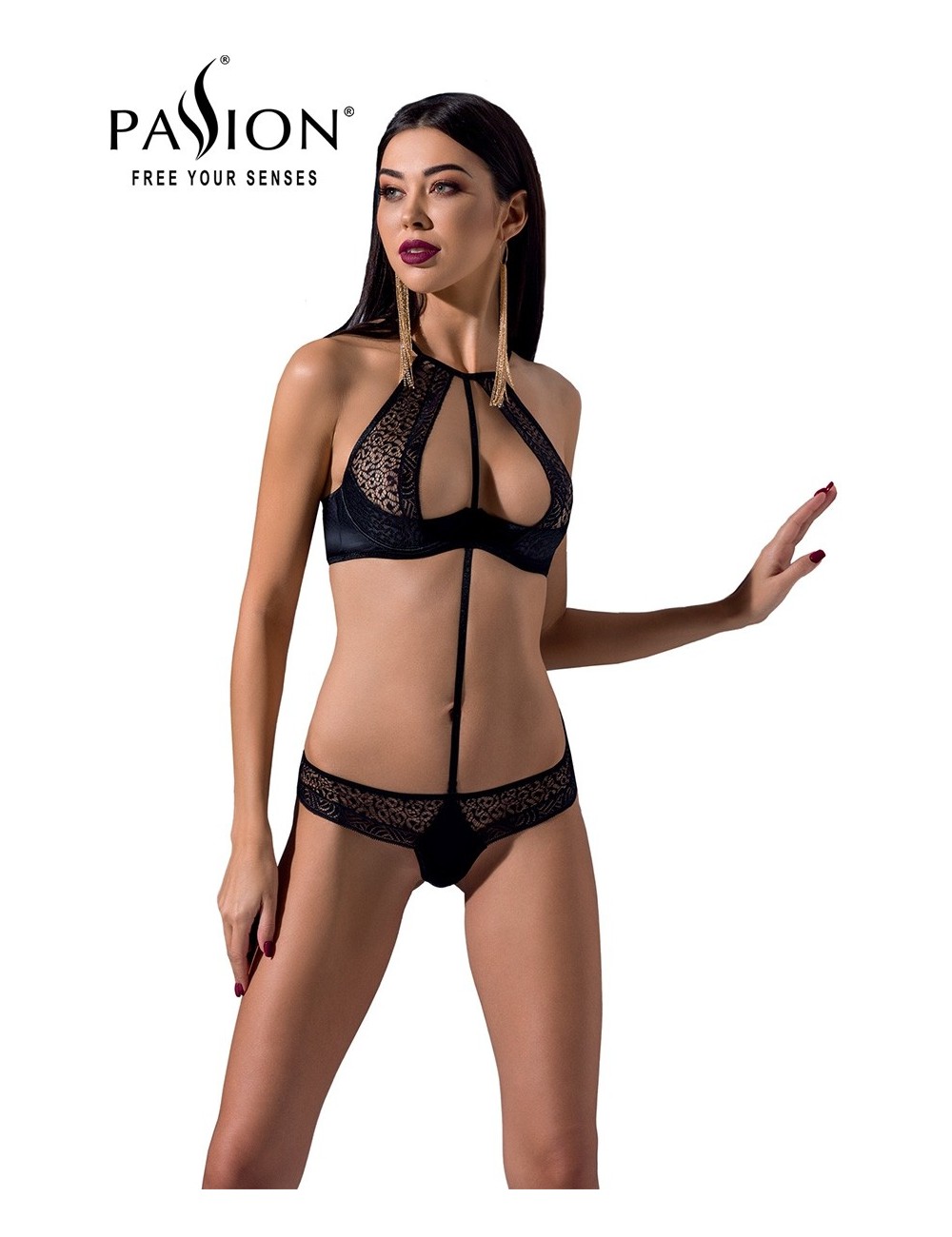 Ensemble Scarlet Bikini noir - Passion