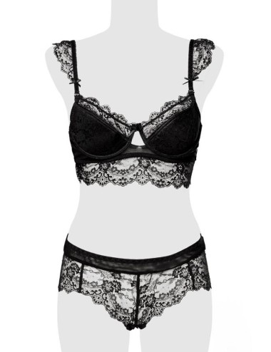 Ensemble culotte et balconnet dentelle - Grey Velvet