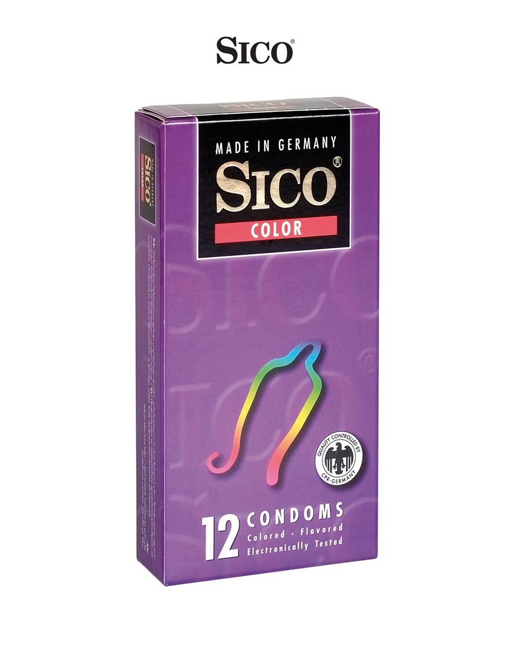 12 préservatifs Sico COLOUR