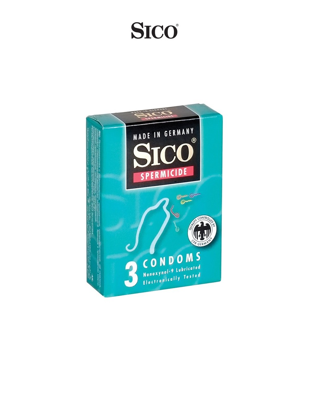 3 préservatifs Sico SPERMICIDE