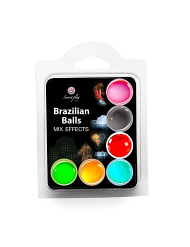 6 Brazilian balls avec effets différents