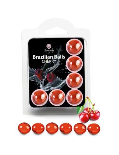 6 Brazilian Balls - cerise