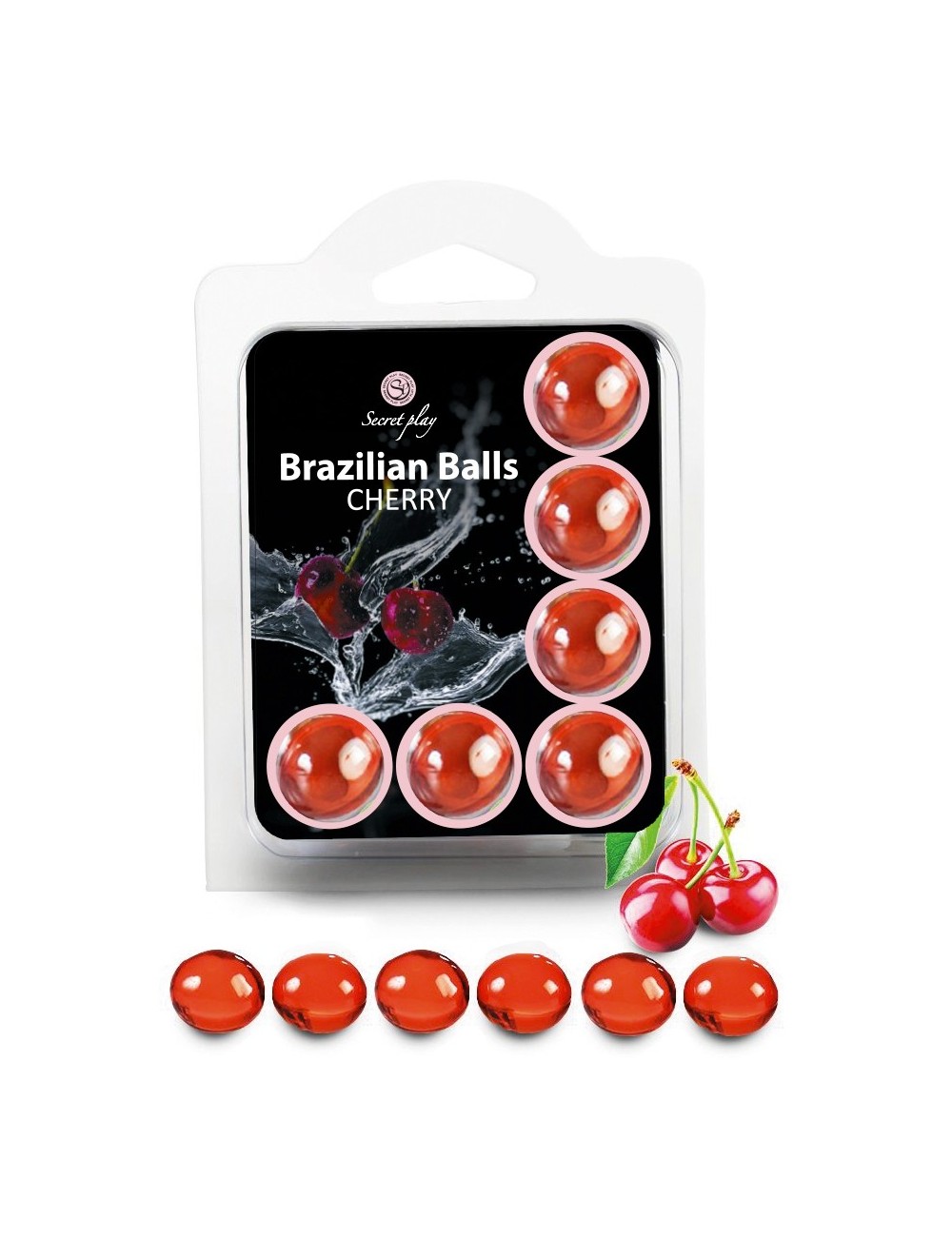 6 Brazilian Balls - cerise