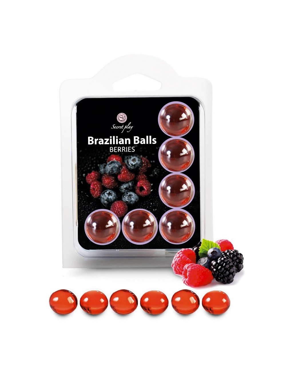 6 Brazilian Balls - baies rouges