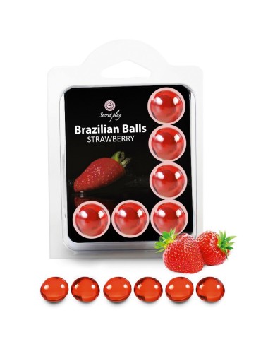 6 Brazilian Balls - fraise